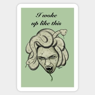 Medusa I woke up like this Sticker